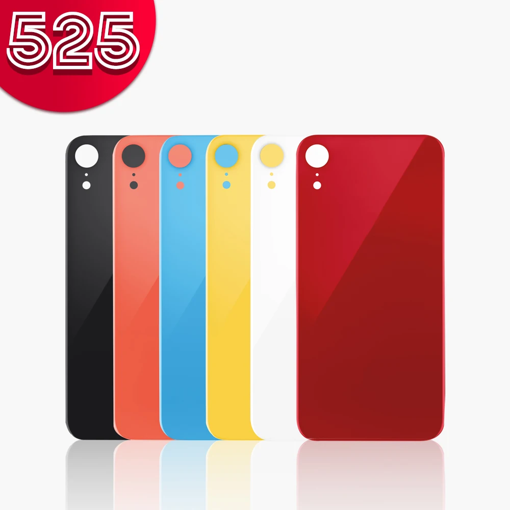 #525 переднее Оригинальное качество Задняя стеклянная крышка с большим отверстием