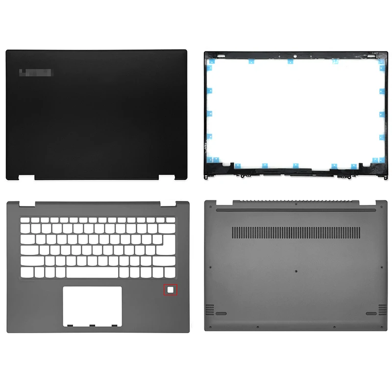 

NEW For Lenovo Yoga 520-14IKB FLEX 5-14 520-14 LCD Back Cover Front Bezel Palmrest Bottom Case Laptop ABCD Cover Case Black Grey