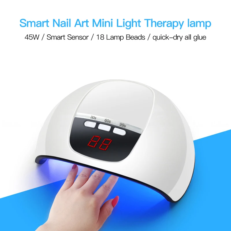 Лампа для сушки гель лака 54 Вт 18 светодиодов|Сушилки ногтей| |