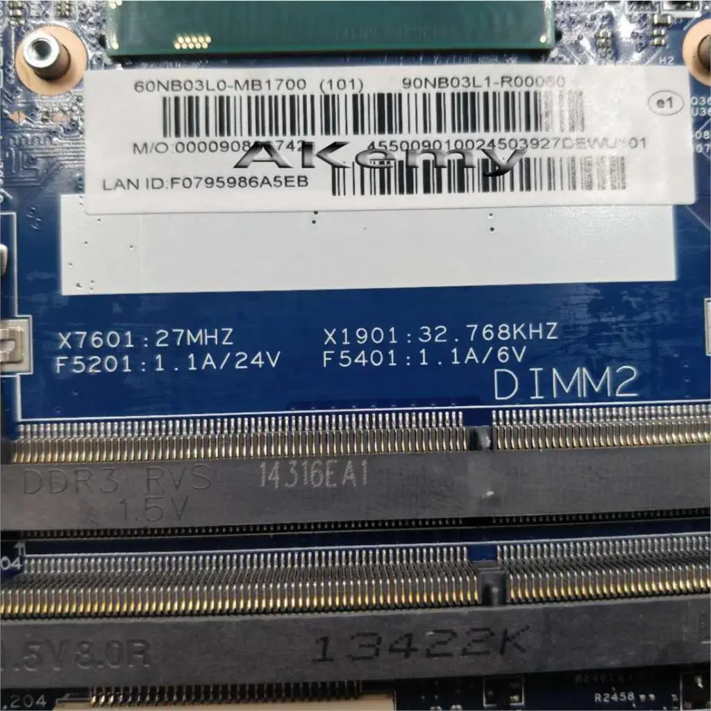 Akemy B551LA материнская плата для ноутбука I7 4558 процессор ASUS тест B551L материнской