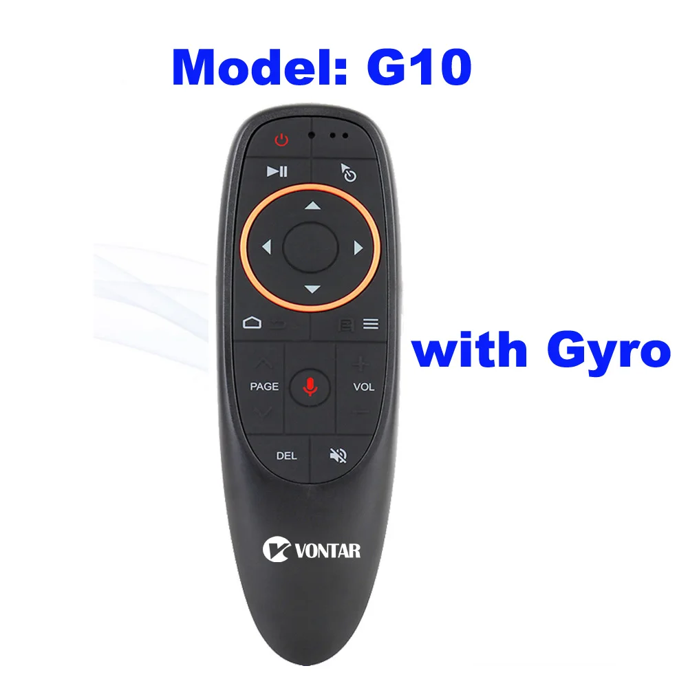 G10 With Gyros G10 Air mouse голосовой пульт дистанционного управления беспроводной Google плеер ИК обучающий гироскоп для Android tv Box H96 max HK1 max KM3 - Цвет: G10 With Gyros
