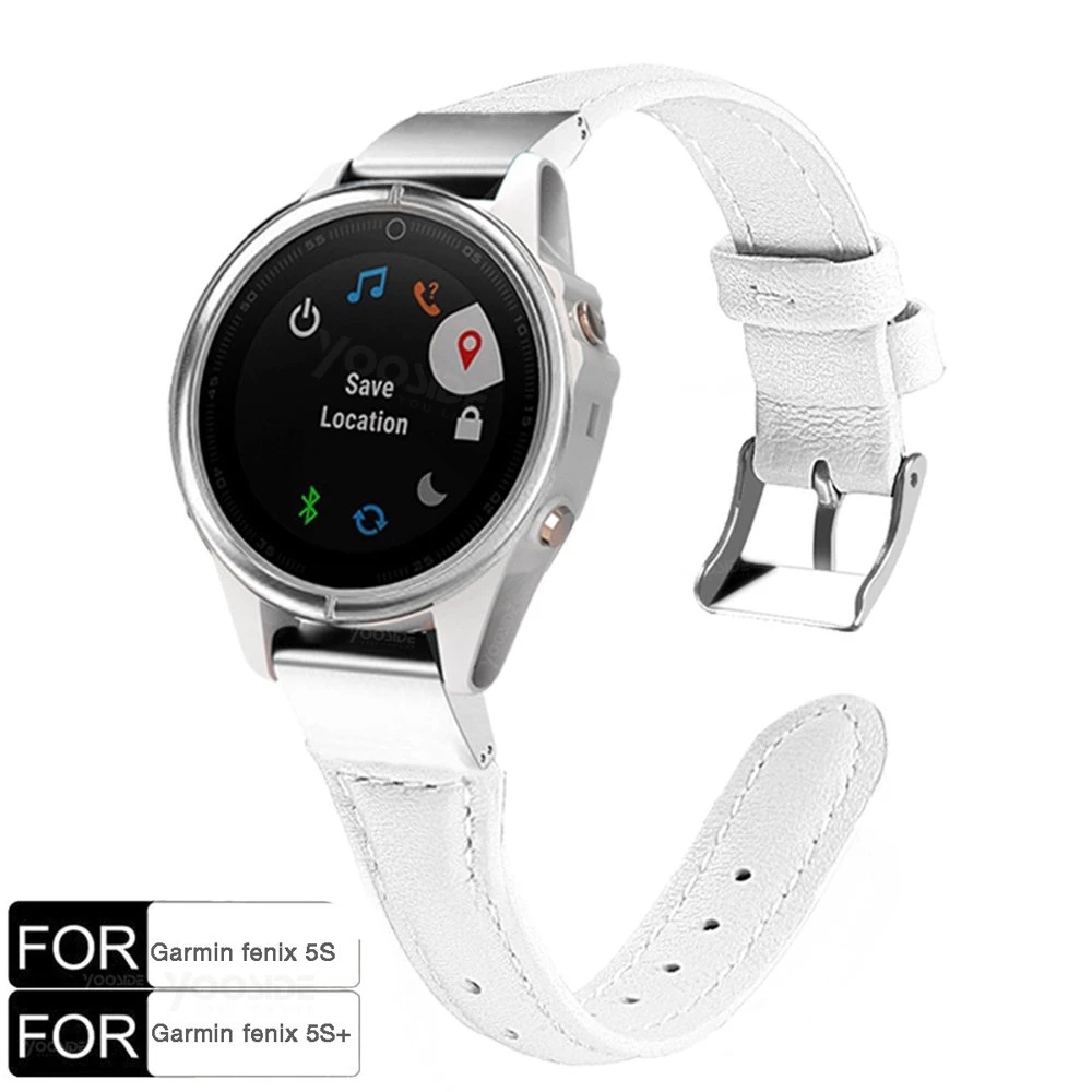 YOOSIDE Fenix 6S женский браслет 20 мм QuickFit из натуральной кожи ремешок браслет для Garmin Fenix 5S/Fenix 5S Plus
