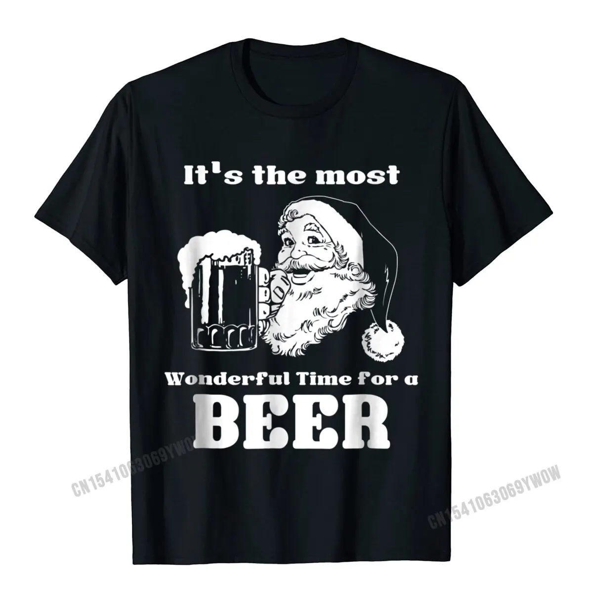 

Its The Most Wonderful Time For A Beer Christmas T-Shirt Camisas Men Tops Tees For Men 3D Printed Top T-Shirts High Quality