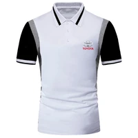 2021 summer new mens polo shirt honda logo printed mens t shirt casual sports polo shirt mens large high street top