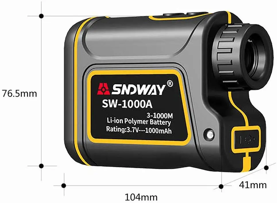 Дальномер лазерный SNDWAY для гольфа 600/1000/1500 м | Спорт и развлечения