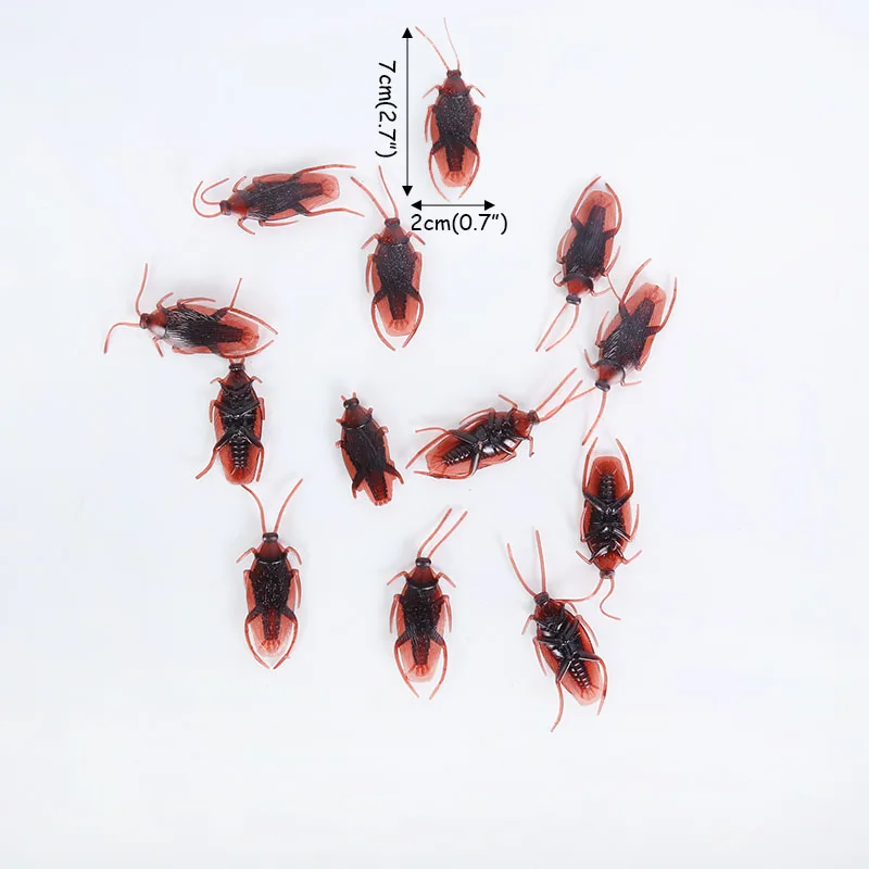 Искусственная игрушка для хэллоуивечерние 12 шт. тараканов украшение детской