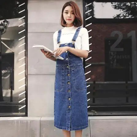 Женское летнее джинсовое платье длинное однобортное платье-сарафан модель DF295 2020