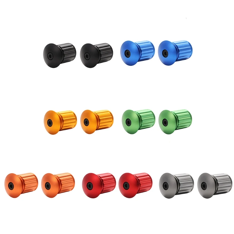 

2021 New Handle Clamp Bar End Stoppers Aluminum Alloy Handlebar End Plugs