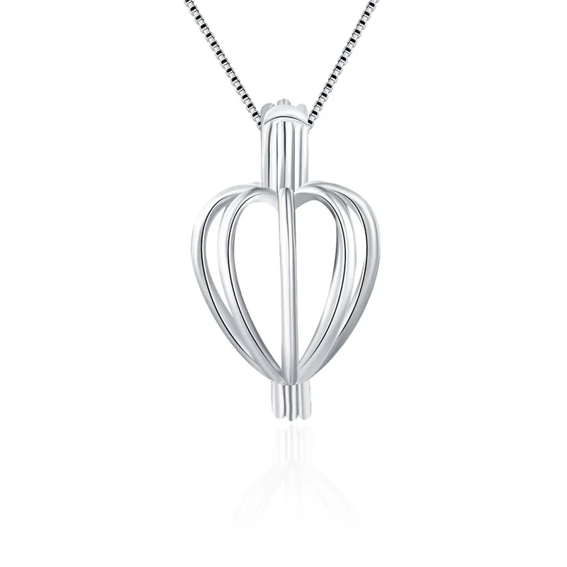 Женский кулон из стерлингового серебра 925 пробы CLUCI в форме сердца с жемчугом