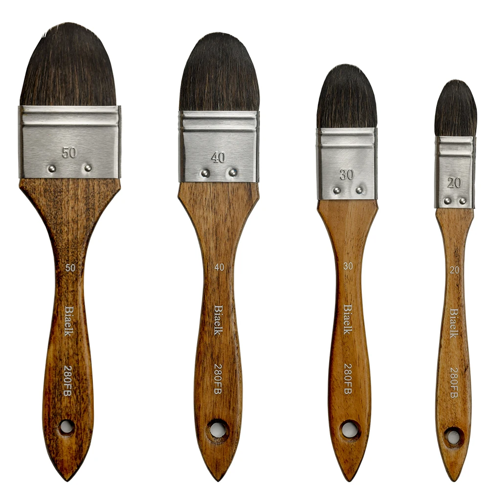 1 шт. 280FB высокое качество белка смешанные волосы деревянная ручка акварель