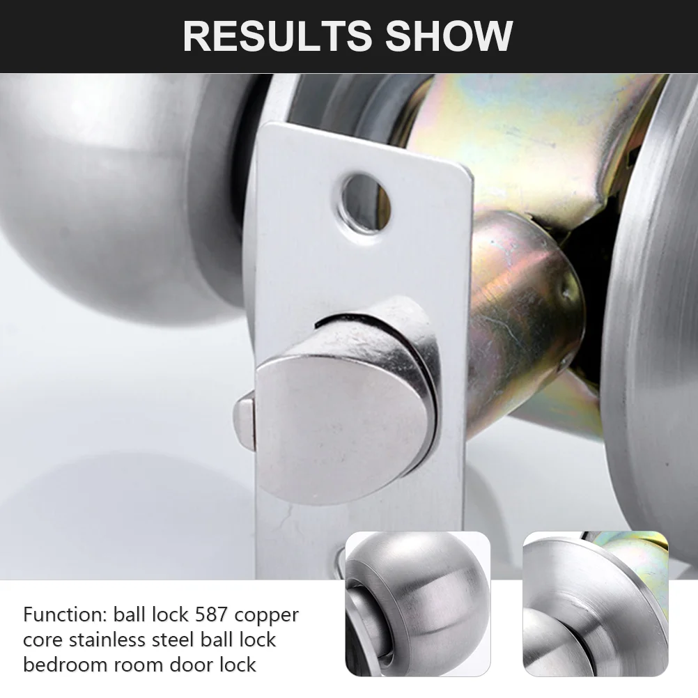 1 шт. дверной замок для комнаты прочный с ручкой практичный Сферический спальни |