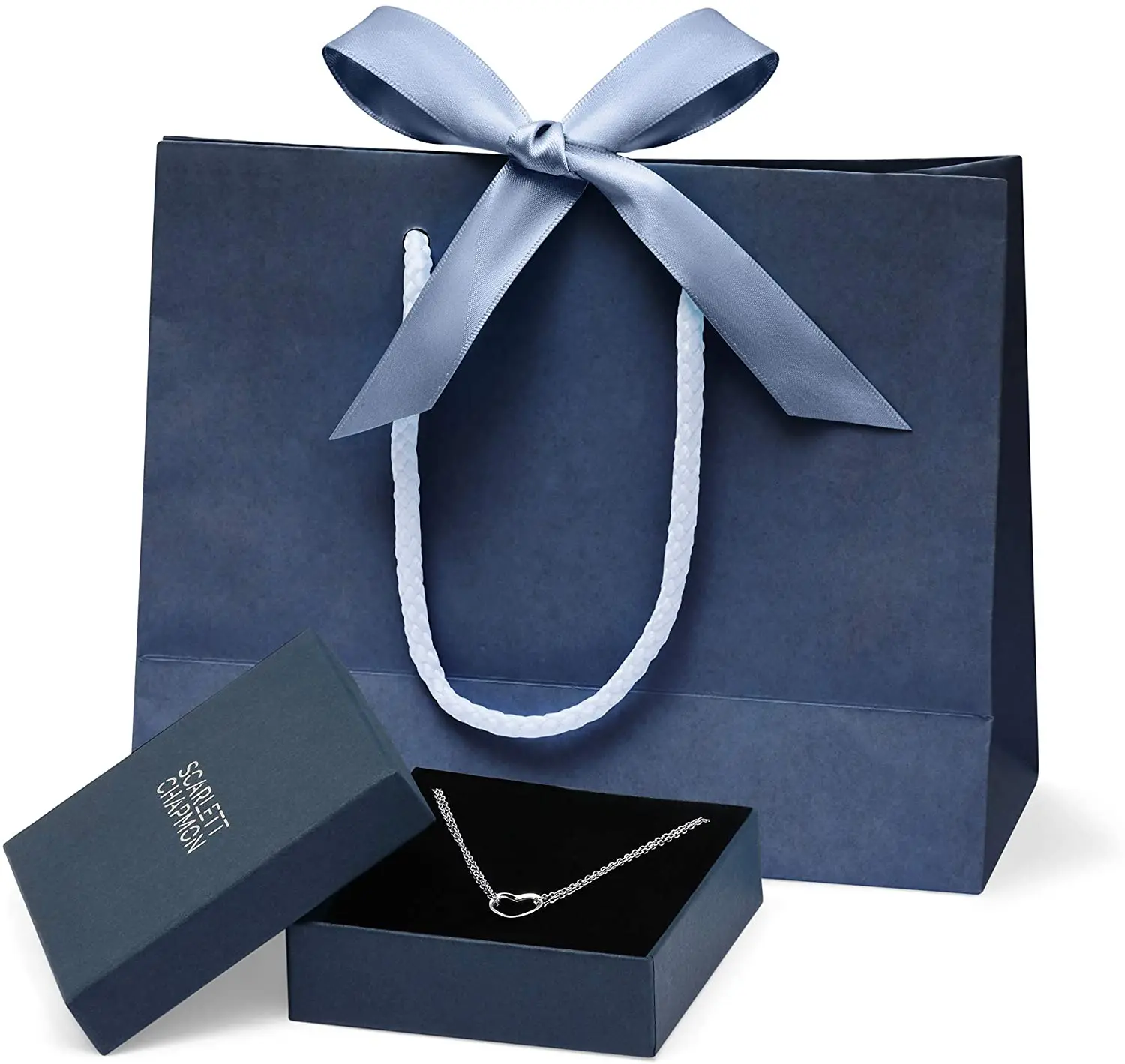 

Sterling Silver Heart Bracelet for Women in Beautiful Gift Box | Duality by Scarlett Chapmon