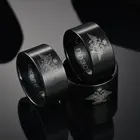 Российский военно-морской флот, воздушные войска, сила, с логотипом в виде орла кольцо из нержавеющей стальной ремешок, черный циферблат с прямым краем кольцо 10 мм для мужчин полированной модное ювелирное изделие, подарки