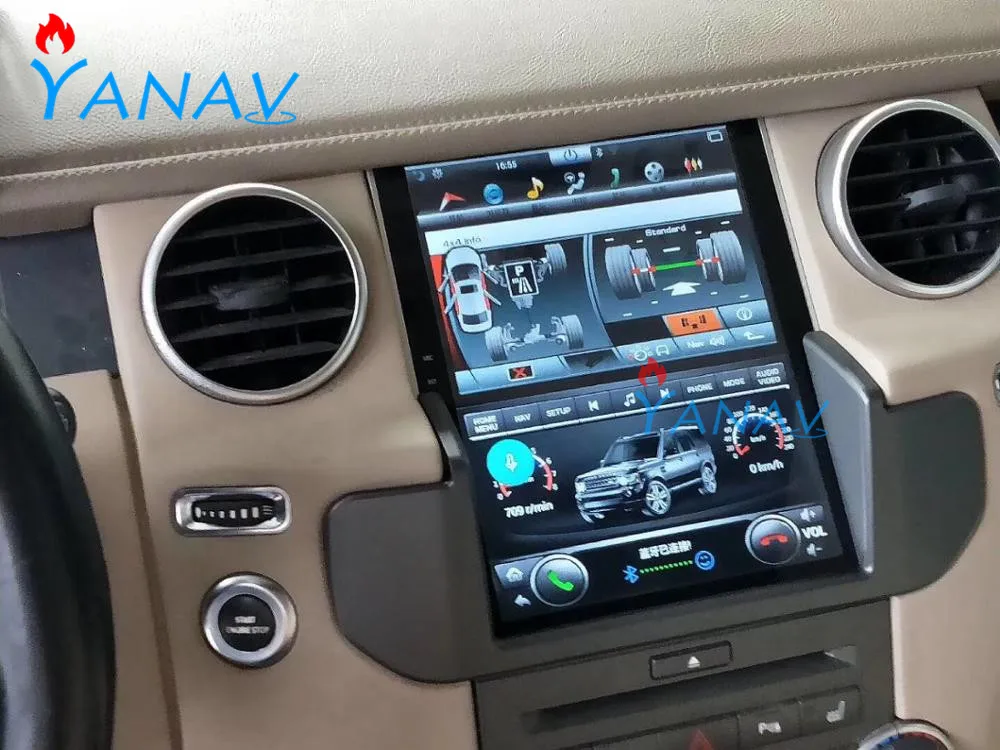 Автомагнитола 2din android стереоприемник для Landrover Discovery 4 /LR4 2014 tesla вертикальный