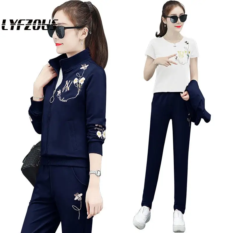 Повседневный Спортивный костюм для женщин Весенняя женская новая модная куртка