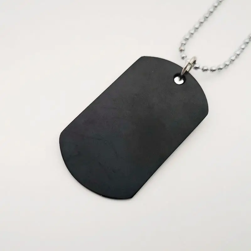 316L Нержавеющая сталь Крест & Dog Tag кулон Цепочки и ожерелья мужские легкие Мода