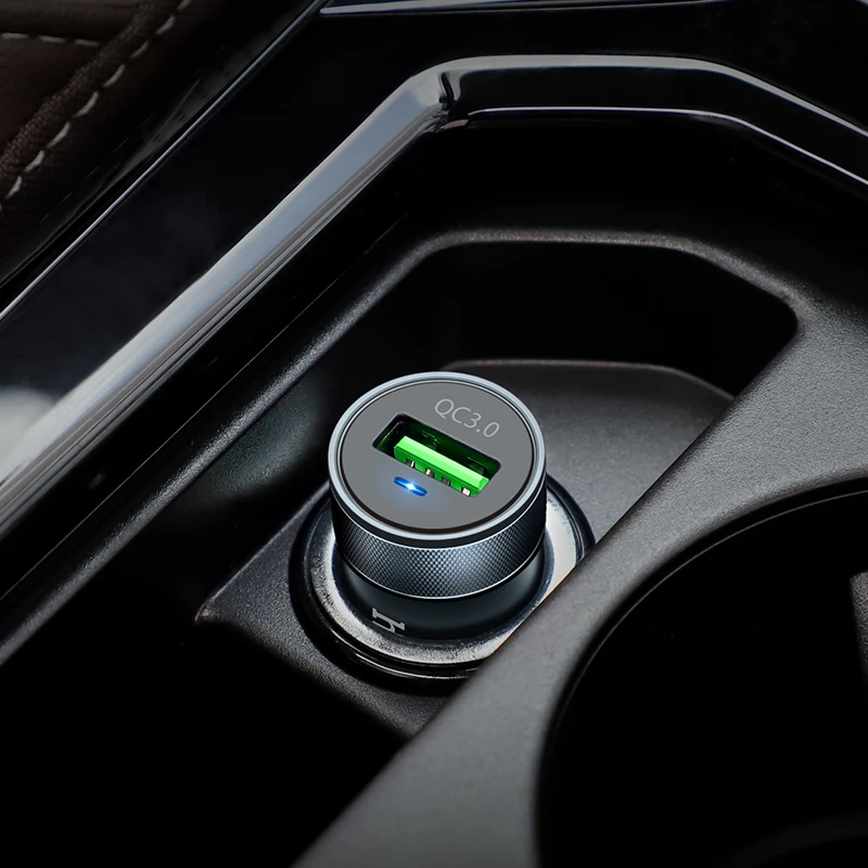 Фото Автомобильное зарядное устройство Hoco 18 Вт USB быстрая зарядка QC3.0 автомобильный Автомобильное зарядное устройство Hoco 18 Вт USB быстрая зарядка QC3.0 автомобильный