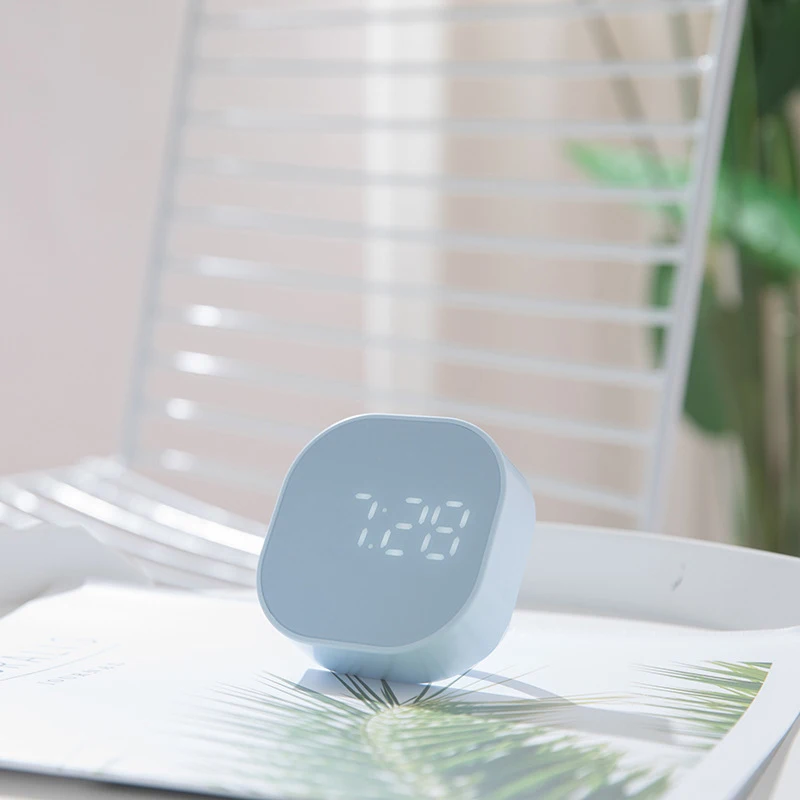 Square Small Alarm Clock Luminous Mute LED Multifunctional Digital Light Electronic Desktop Table Clocks 3 Colors | Дом и сад