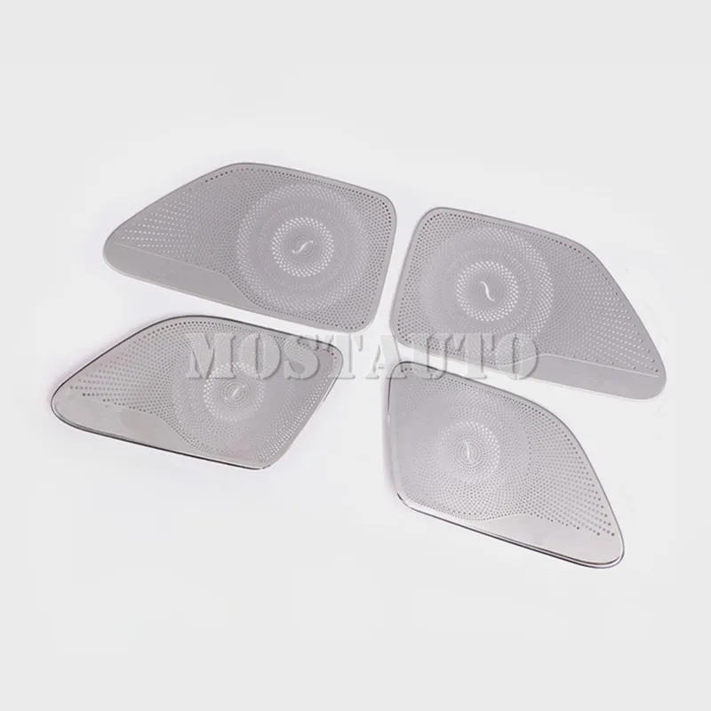 Для Benz S Class W222 нержавеющая внутренняя двери автомобиля Динамик накладка 2014 2019 4