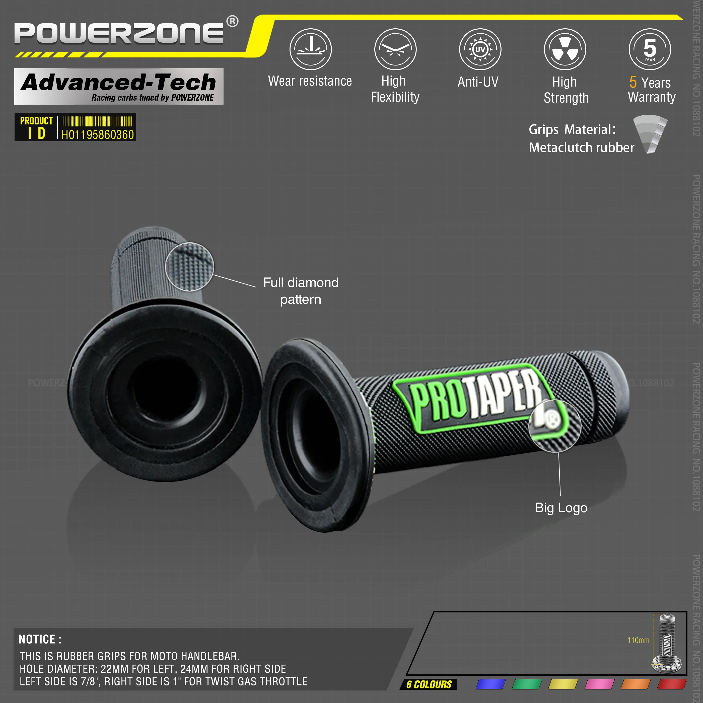 MX gel like for 7/8 &quotруль светло голубые резиновые ручки для мотоцикла супермотоцикла