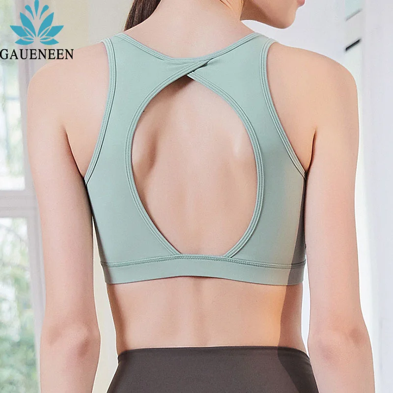 Спортивный бюстгальтер GAUENEEN с высокой поддержкой для женщин ажурный Мягкий Топ