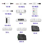 3 канала * 4A контроллер постоянного напряжения 12-24 В постоянного тока может использоваться с радиочастотным 2,4G однозонным или многозонным дистанционным управлением с затемнением