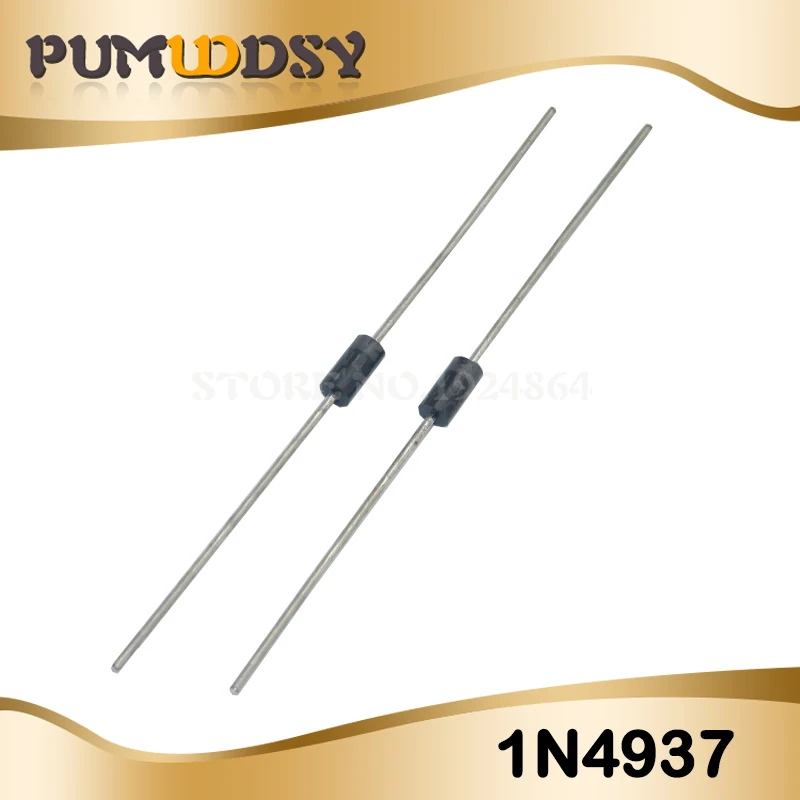 100 шт. диод Шоттки 1N5817 1N5819 1N5399 1N4937 1N4004 1N4001 1N4007 UF4007 HER107 FR207 FR157 FR107 RL207 DO-41
