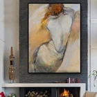 Абстрактная девушка сексуальная обнаженная красота женщина картина маслом на холсте плакаты и принты Куадрос искусство на стене картина для гостиной