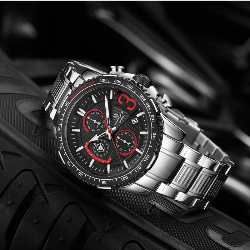 

NAVIFORCE LED Dual Disply Watch For Men Fashion luxyry Quartz Man Watches Military Sport Waterproof Male Clock Relogio Masculino