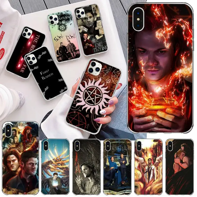 movies supernatural sam and dean phone case for iphone 12 pro max mini 11 pro xs max 8 7 6 6s plus x 5s se 2020 xr cover free global shipping