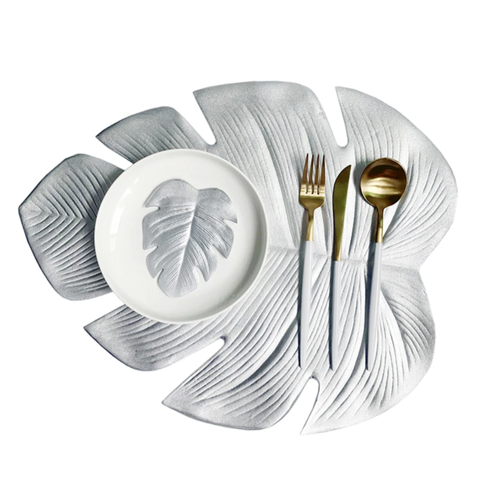 Коврик для кухонного стола Рождественская имитация растения Пальма золотой лист