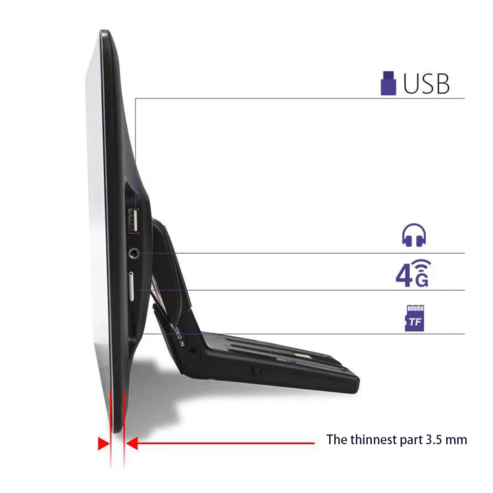 2021 новый пользовательский стиль 13 3 дюймов Android 10 0 автомобильный тв монитор на