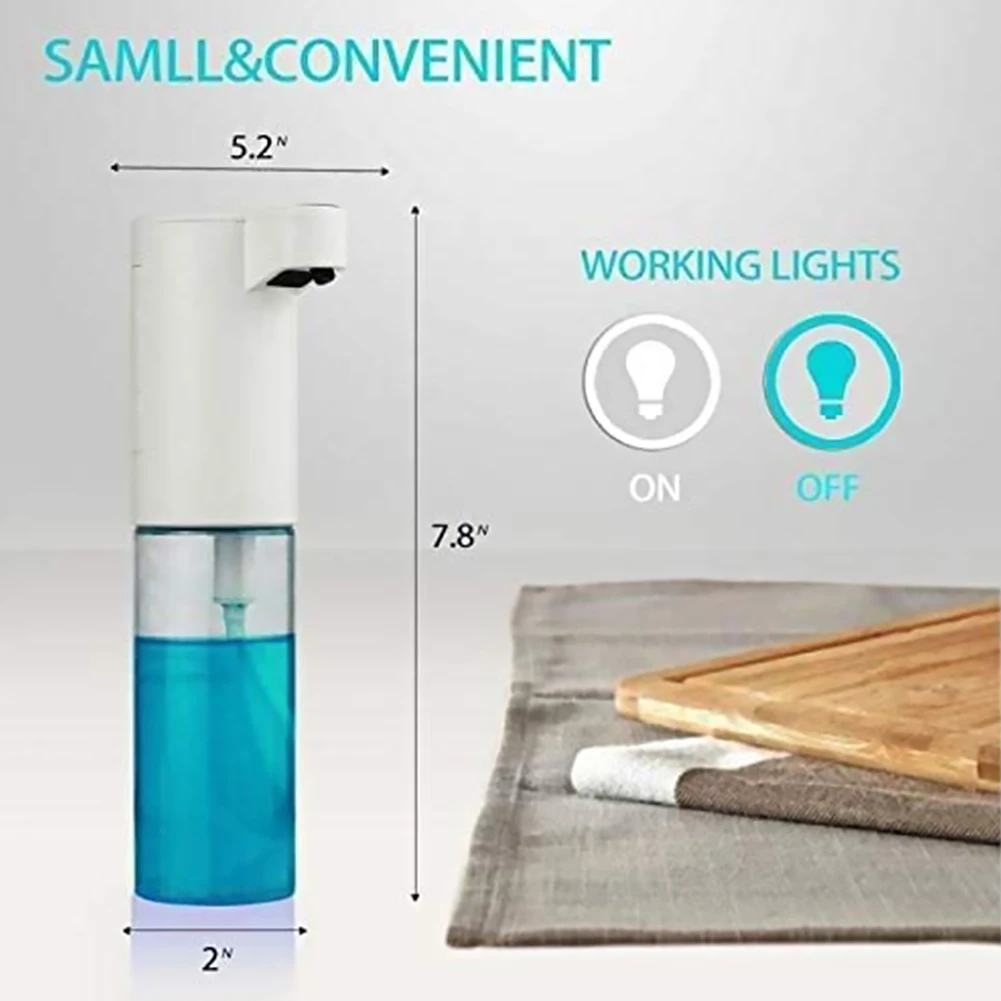 

Kitchen Bathroom Hand Washing Smart Sensor Automatic Liquid Soap Foam Dispenser Plastic Detergent Shampoo Dispensers