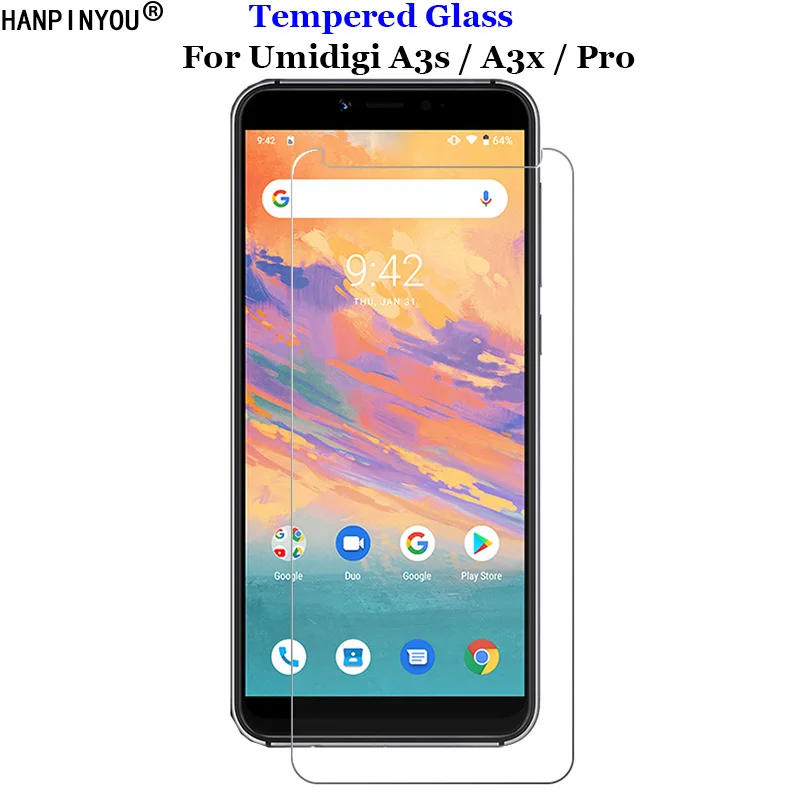Для Umidigi A3s / A3X закаленное стекло 9H 2.5D Премиум Защитная пленка для экрана A3 Pro 5