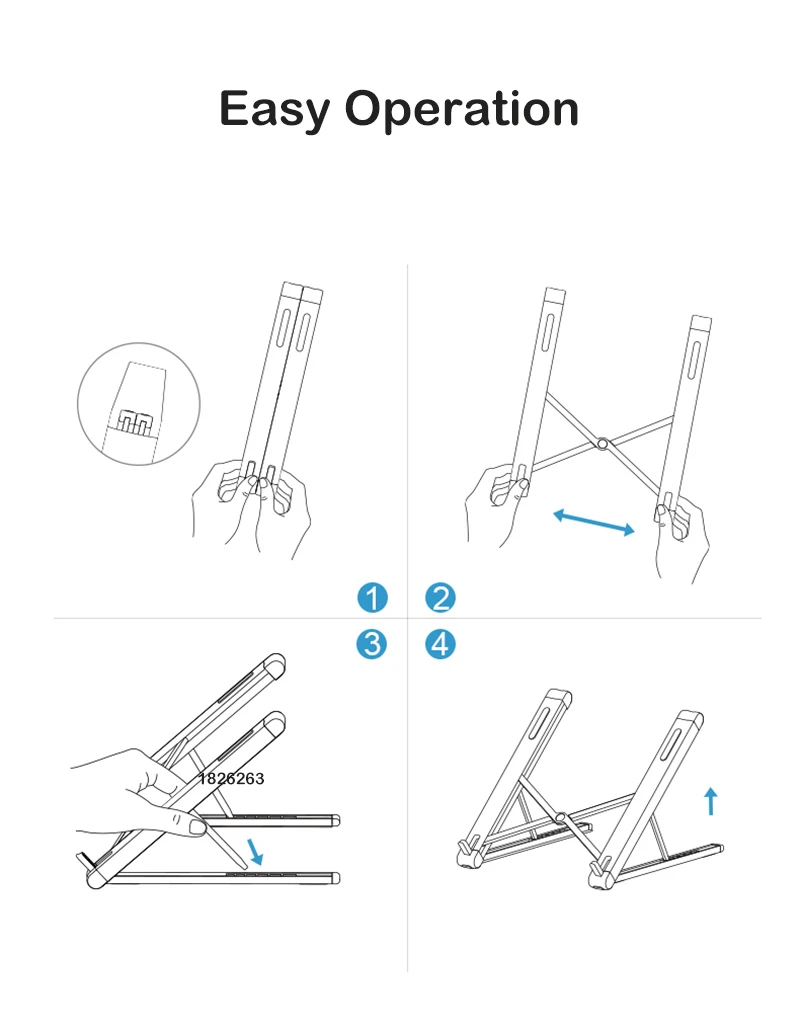 Hyvarwey JP-2 Easy Foldable Aluminum 11-15.6 inch Laptop Holder Ultra Light Desktop Notebook Stand Portable Support | Автомобили и