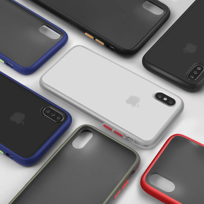 Противоударный матовый чехол CAPSSICUM для iPhone X XS MAX XR чехлы с воздушной подушкой