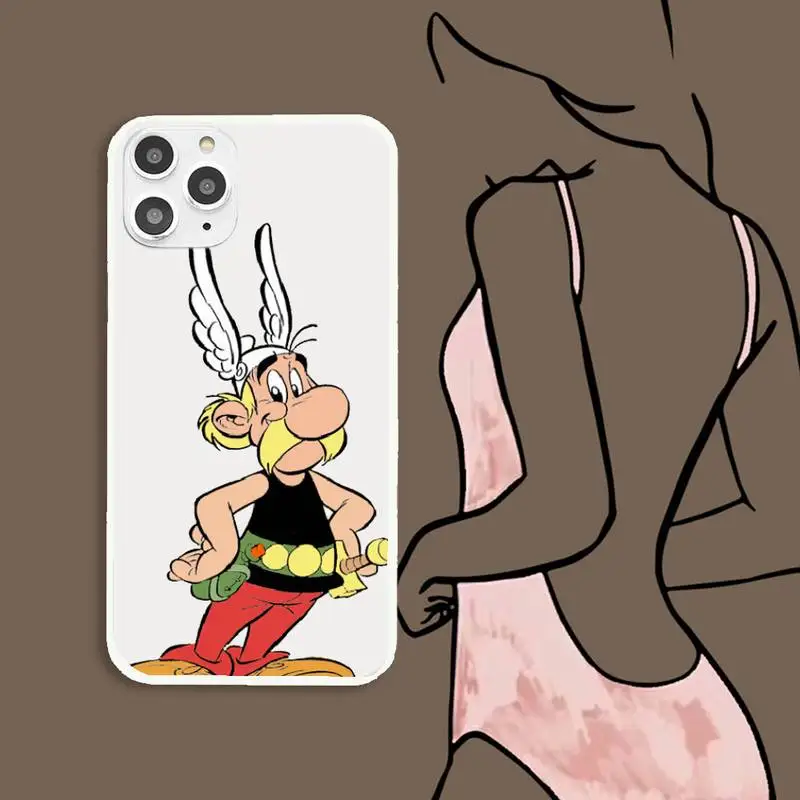 

Cartoons Asterix And Obelix Phone Case For IPhone 6 6s 7 8 Plus X Xs Xr Xsmax 11 12 Pro Promax 12mini Candy White Silicone Cover