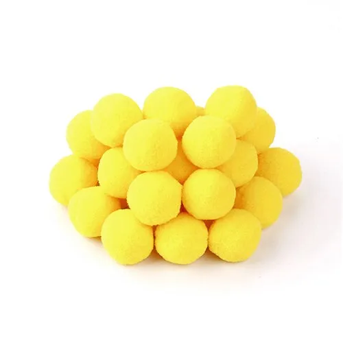 dp yellow 8/10/15/20/25/30 мм помпон Искусственные цветы Материал мягкий помпон Пушистый Плюшевый мяч поделки своими руками помпоном домашний декор швейная фурнитура - Цвет: dp yellow