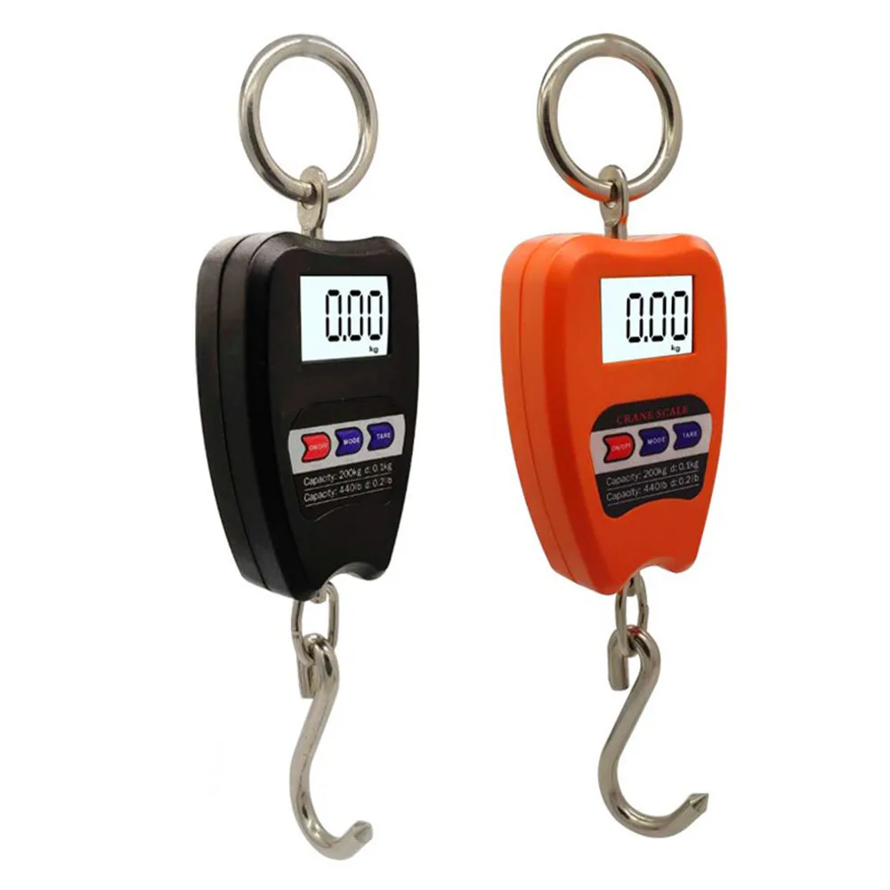 

Crane Scale Digital Electronic Balance Hanging 200kg/100g LCD Luggage Scale Heavy Duty Hanging Hook Portable Digital Scales