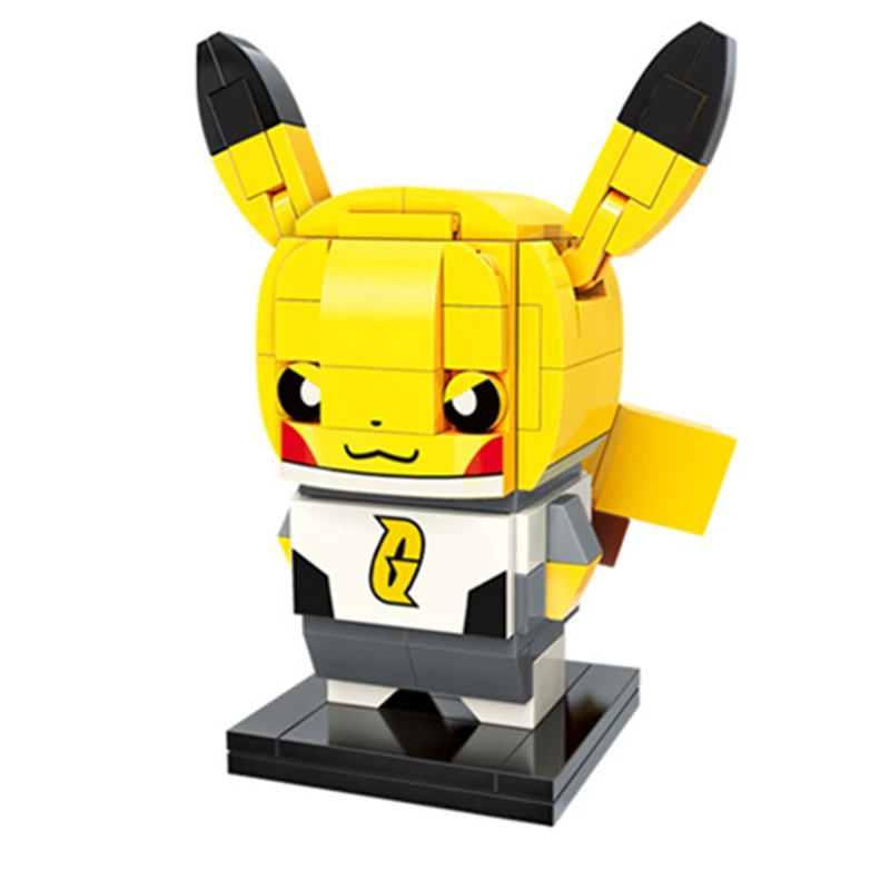 Новый аниме Покемон Bikachu Pokeball Summon милый автомобиль строительные блоки наборы