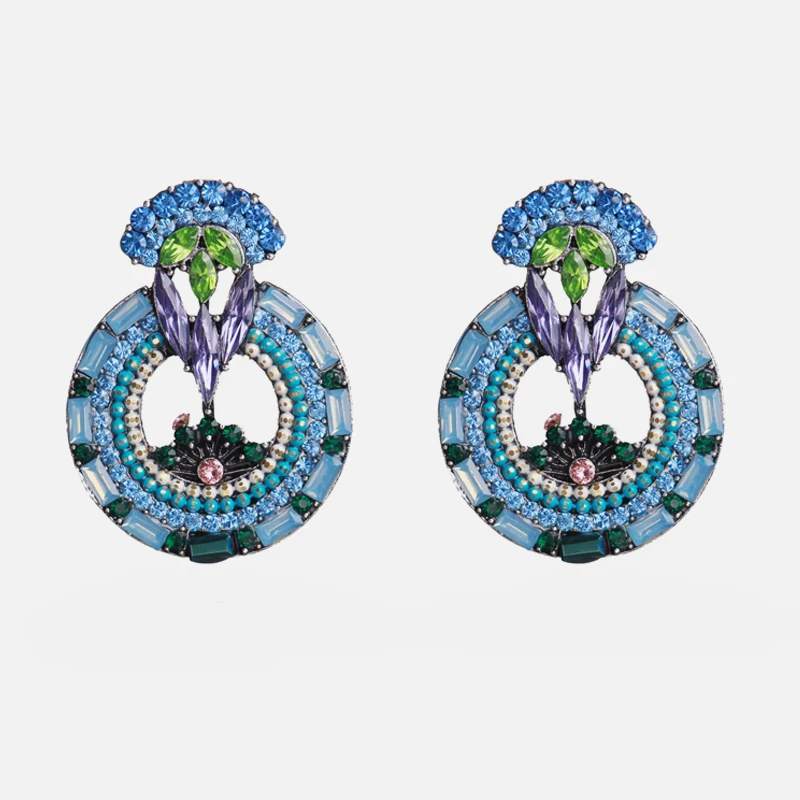 Ztech 32 дизайн синий кристалл/Кисточка/смолы Eearrings pendientes mujer moda Za новые большие массивные Оптовые аксессуары для ушей