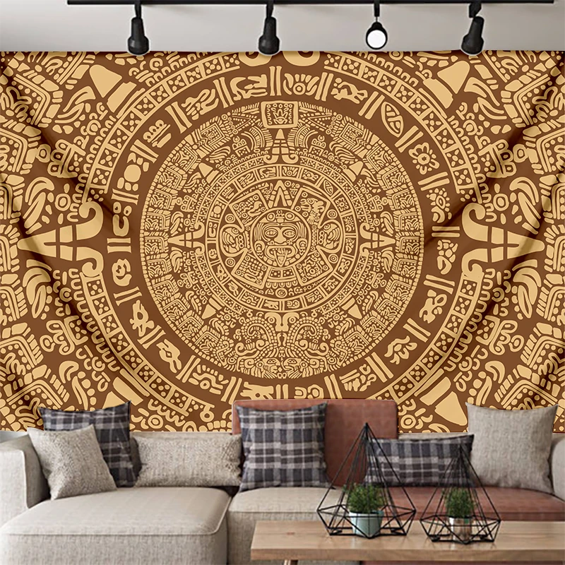 Мандала домашний декор древние ацтекские календарь цивилизация история Mayan