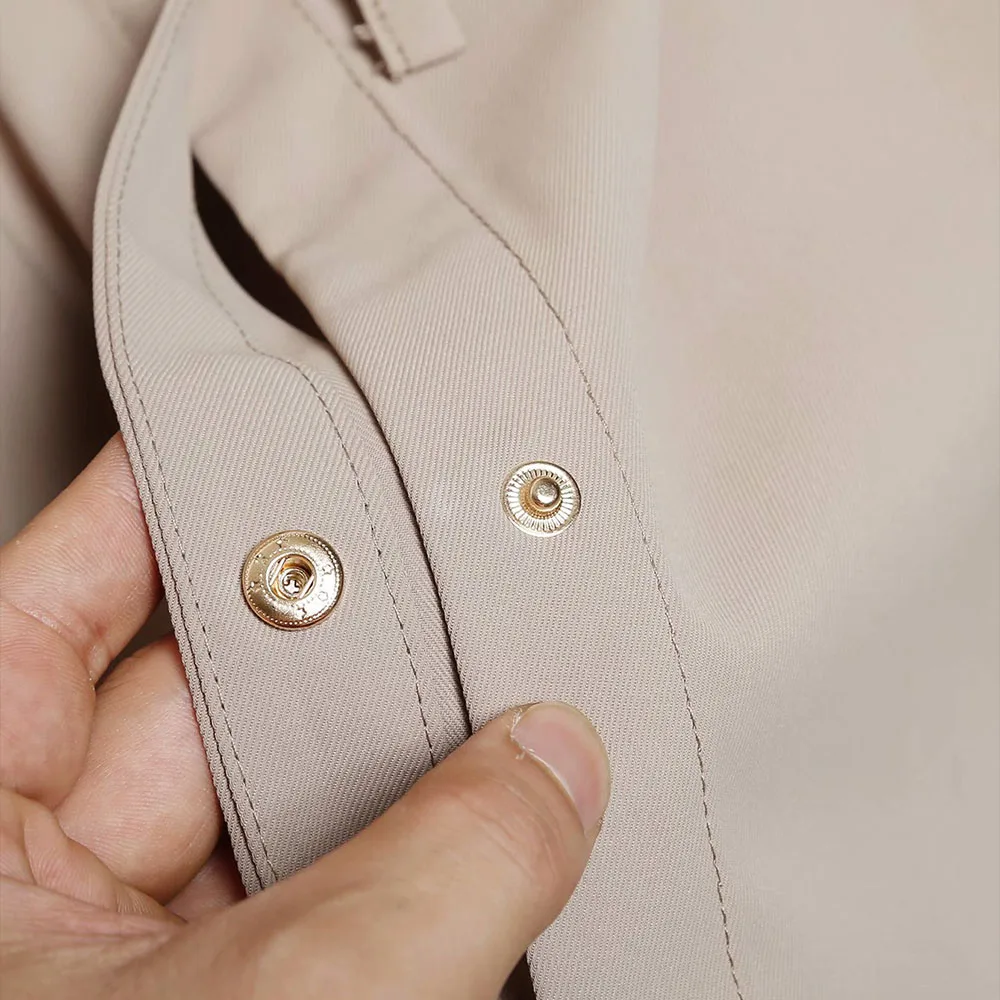 

Za Women 2021 New Fashion Solid Color Verticality Jacket Coat Vintage Button-up Waist Drawstring Female Outerwear Chic Tops