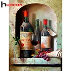Huacan 5д алмазная мазайка рукоделие фрукты вино картина стразами aлмазная вышивка распродажа полная выкладка