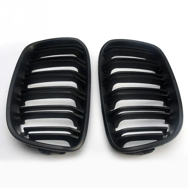 2шт матовая Автомобильная решетка черная почка решетки окружения Чехлы для E87 08 11