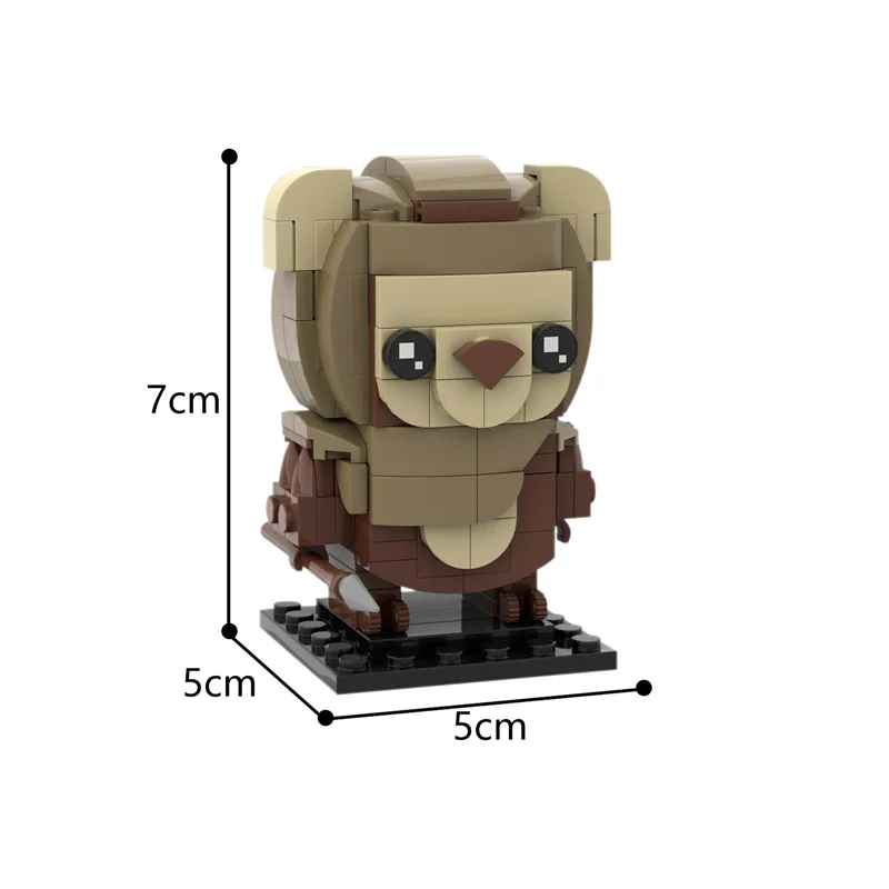 

MOC Star Plan Brickheadz-Wicket Building Blocks Bricks Star Plan Little Bear Cub Model Assembly Education Toys For Children Gift