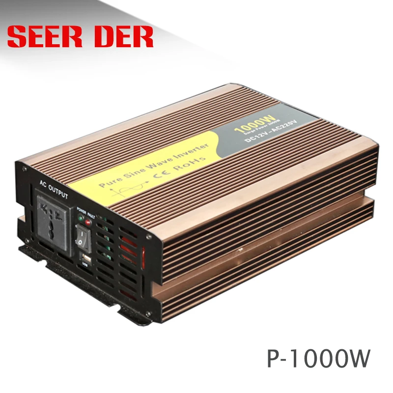 (P-1000)12v 24v dc to 220v ac pure sine wave inverter 1000 watt power схема инвертора 1kw Солнечный grid-tie инвертор