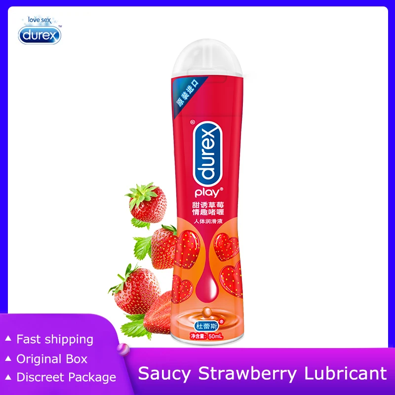 Смазка Durex для массажа клубники 50 мл интимный гель анального секса на водной