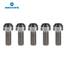 5 шт. Титан M8x20mm Torx винты с шестигранной головкой велосипедные