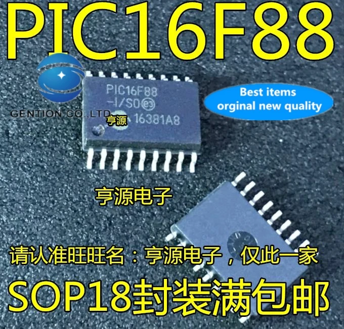 

10pcs 100% orginal new real stock PIC16F88-I/SO PIC16F819-I/SO SOP18 PIC microcontroller Microcontroller chip